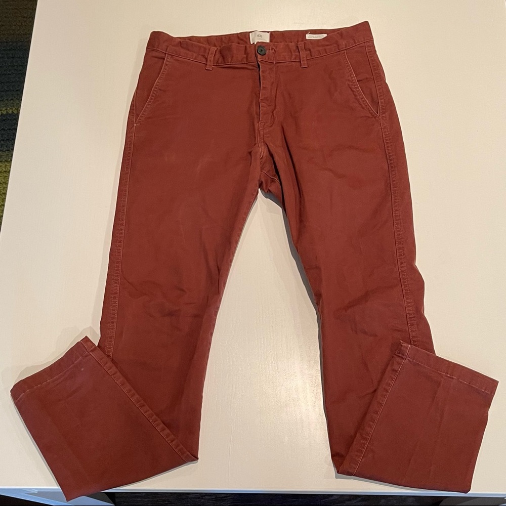 H&M Maroon Khaki/Chino Pants